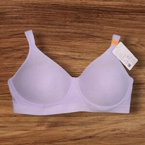 Jockey Light Purple Cooling Cotton Blend Wireless Bra. 40DD NWT